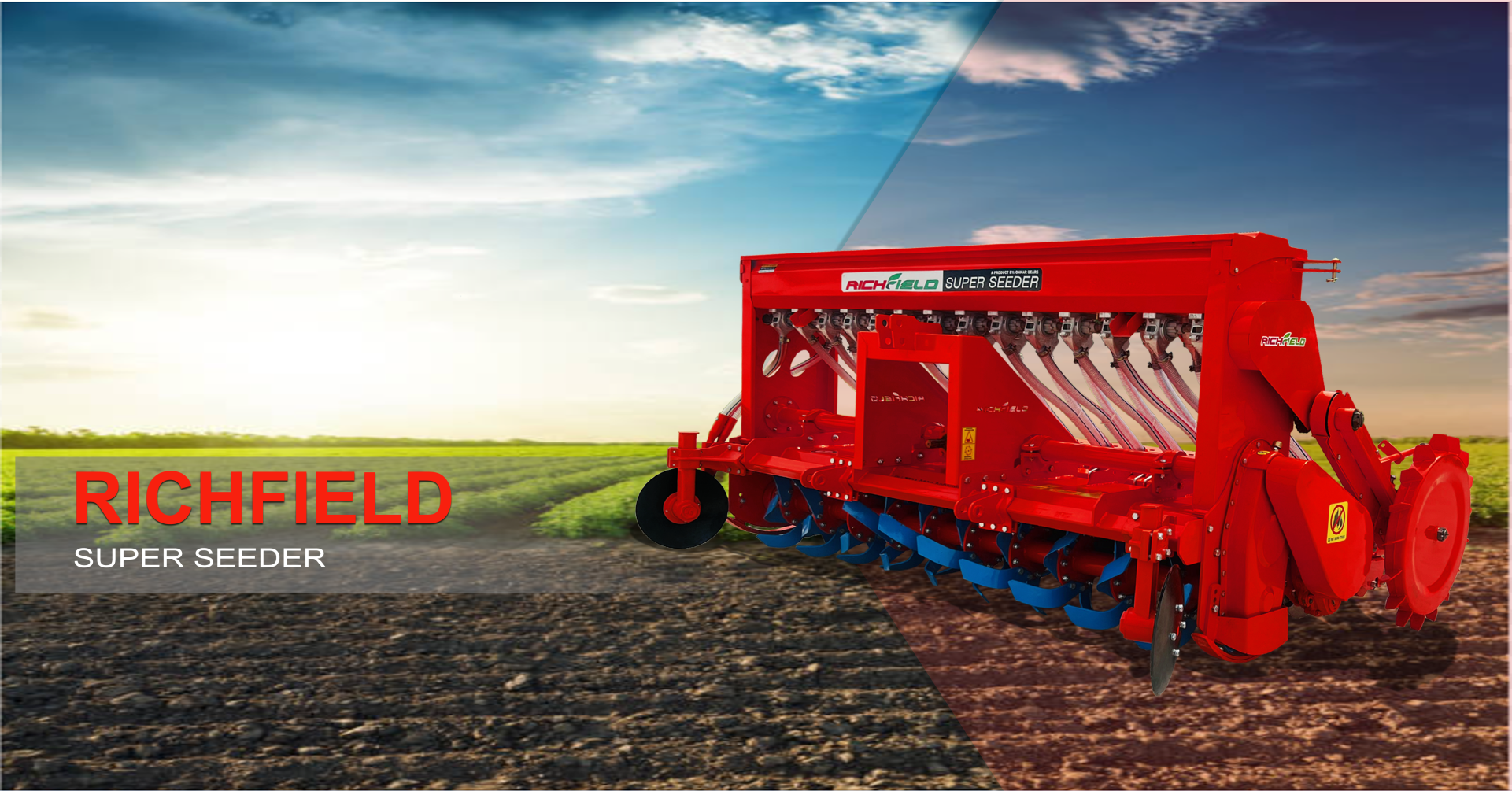 Super Seeder Inter Row Rotary Weeder Tractor Rotavator, Rotary Tiller, Rota Tiller, Multi Crop Thresher, Harambha Thresher, Maize Thresher Maize Sheller with Elevator, Paddy Thresher, Multi Crop Thresher, Multi Crop Thresher Side Basket, Multi Crop Thresher with Back Basket, Haramba Thresher with Plateform, Multi Crop Thresher Haba Daba etc. Now we take great pleasure to informing you that we have commenced commercial production of Cultivator, Super Seeder, Rotoseeder, Super Seeder with Disc, Mulching Machine, Laser Land Leveler, Zero Till Drill, Potato Planter, Potato Digger, tractor rotary tiller, Straw Reaper, Mini Combine, Tractor Mounted Reaper